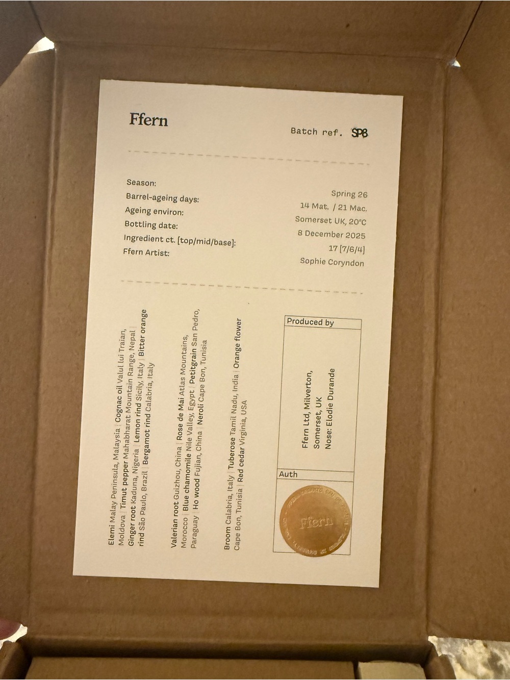 Ffern Spring 26